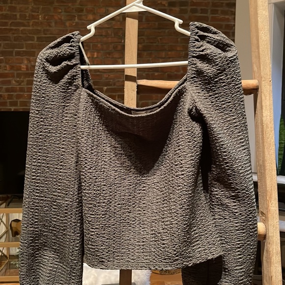 Express green long sleeve top - Picture 2 of 2